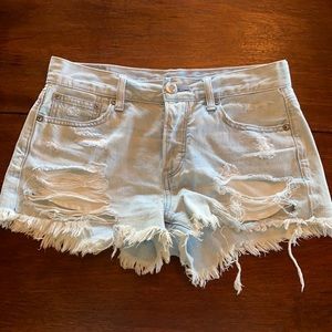 Denim shorts